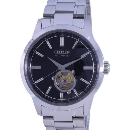 Citizen Open Heart Black Dial Stainless Steel Automatic NB4020-96E 100M Men's Watch