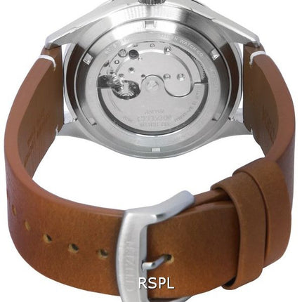 Citizen Mechanical Calf Leather Strap Red Dial Automatic NH8390-11X Men's Watch