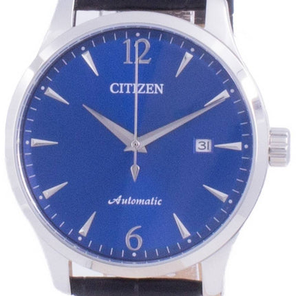 Citizen Blue Dial Calf Leather Strap Mechanical NJ0110-18L Mens Watch