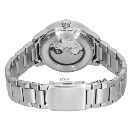 Citizen Urban Military Stainless Steel Green Dial Automatic NJ0190-51X 100M Men's Watch