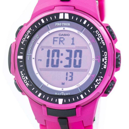 Casio Protrek Atomic Tough Solar Triple Sensor Pink PRW-3000-4B PRW3000-4B Watch