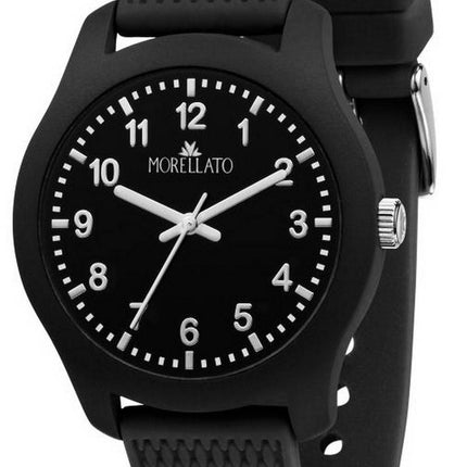 Morellato Soft Black Dial Silicon Strap Quartz R0151163001 Mens Watch