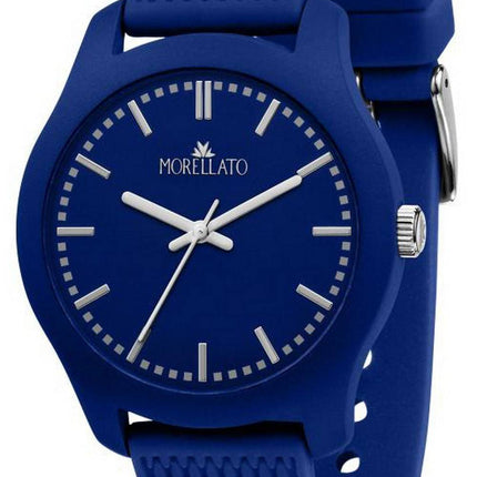 Morellato Soft Blue Dial Silicon Strap Quartz R0151163002 Mens Watch