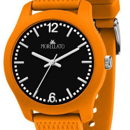 Morellato Soft Black Dial Plastic Strap Quartz R0151163007 Mens Watch