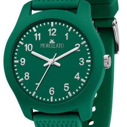 Morellato Soft Green Dial Plastic Strap Quartz R0151163009 Mens Watch