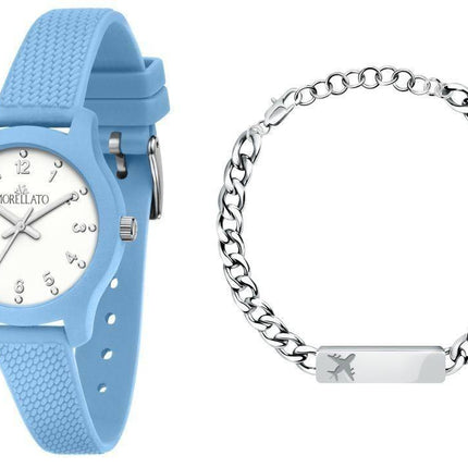 Morellato Soft White Dial Silicon Strap Quartz R0151163010 With Gift Set Mens Watch