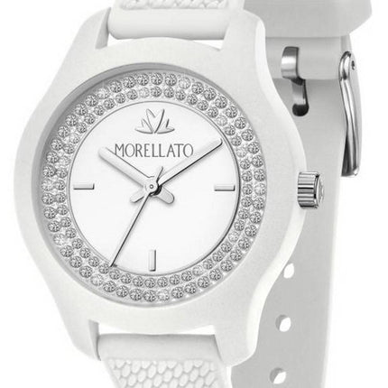 Morellato Soft White Dial Plastic Strap Quartz R0151163508 Womens Watch
