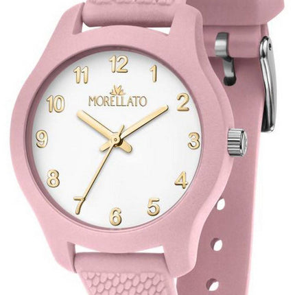 Morellato Soft White Dial Plastic Strap Quartz R0151163512 Womens Watch