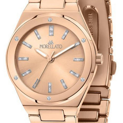 Morellato Ego Rose Gold Tone Stainless Steel Quartz R0153164507 Womens Watch