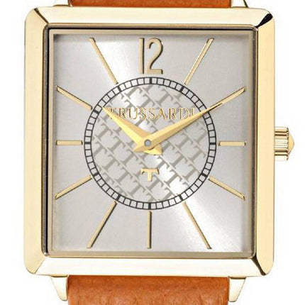 Trussardi T-Princess Silver Dial Leather Strap Quartz R2451119505 Women's Watch