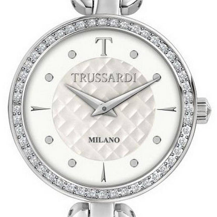 Trussardi T-Chain Crystal Accents Stainless Steel Quartz R2453137501 Women's Watch