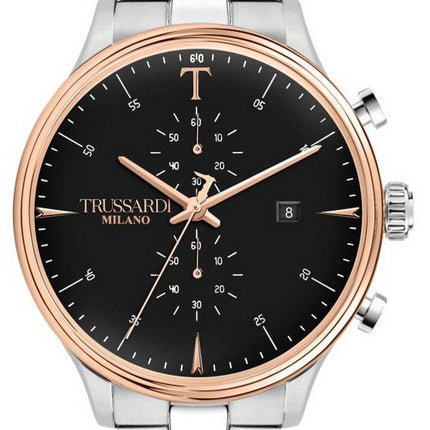 Trussardi T-Complicity Chronograph Black Dial Stainless Steel Quartz R2473630002 Men's Watch