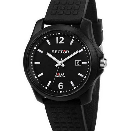 Sector 16.5 Black Dial Silicon Strap Quartz R3251165001 Men's Watch