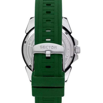 Sector 450 Silicone Strap Green Dial Quartz R3251276004 100M Mens Watch