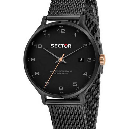 Sector 370 Black With Sandblast Dial Quartz R3253522005 Men's Watch