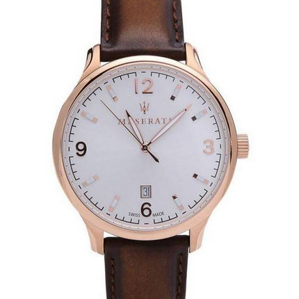 Maserati Attrazione White Dial Quartz R8851126002 100M Mens Watch