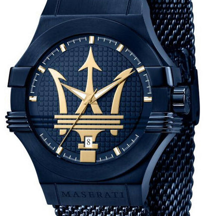 Maserati Blue Edition Blue Dial Stainless Steel Quartz R8853108008 100M Men's Watch