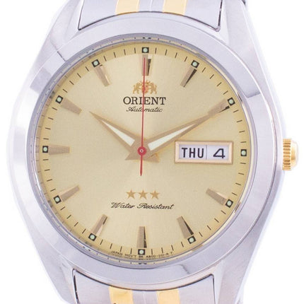 Orient Tri Star Dual Tone Gold Dial Automatic RA-AB0030G19B Men's Watch