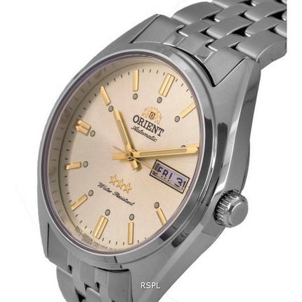 Orient Tri Star Deneb Gold Tone Dial Automatic RA-AB0E09G19A Mens Watch