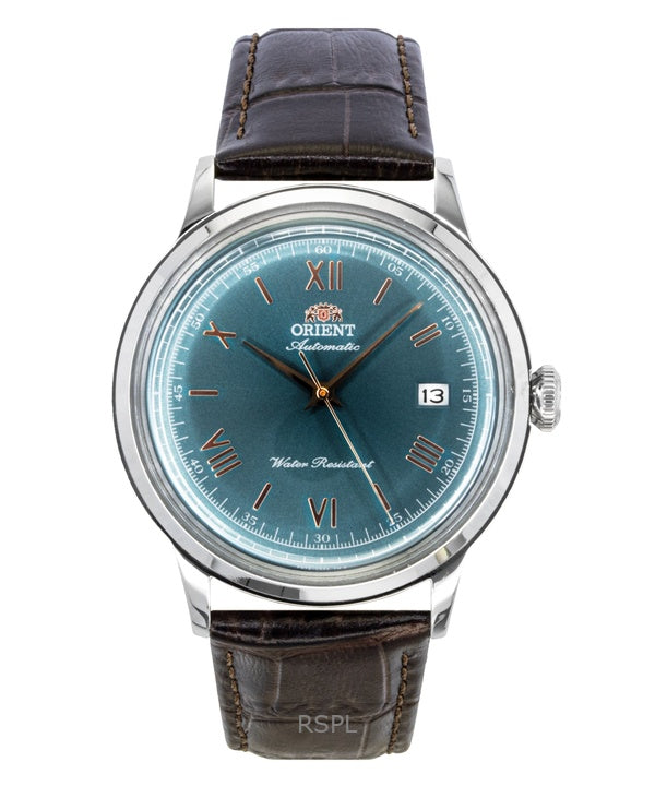 Orient Classic Leather Strap Green Dial Automatic RA-AC0023E Men's Watch