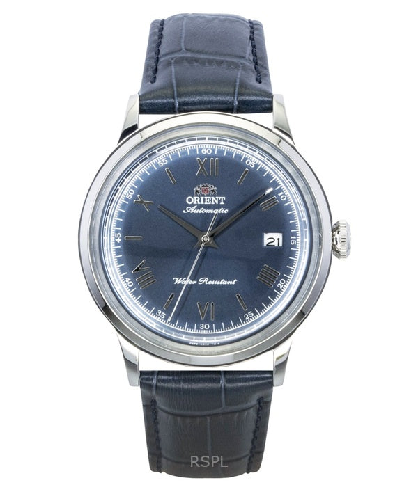 Orient Bambino Classic Leather Strap Navy Blue Dial Automatic RA-AC0024L Men's Watch