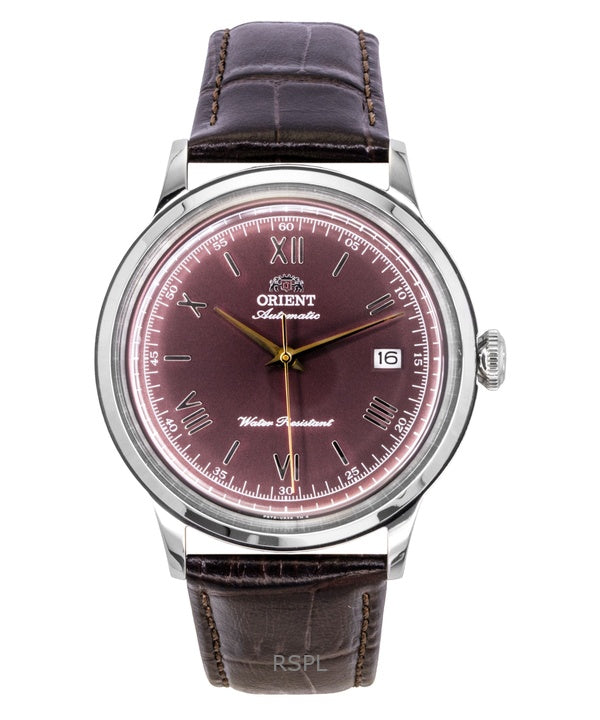 Orient Classic Leather Strap Bordeaux Dial Automatic RA-AC0026R Men's Watch