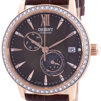 Orient Sun & Moon Phase Diamond Accents Automatic Japan Made RA-AK0005Y00C Women's Watch