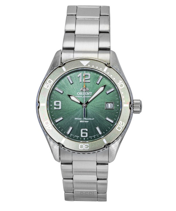 Orient Sport Stainless Steel Green Dial Solar Diver's RA-WJ0001E 200M Men's Watch