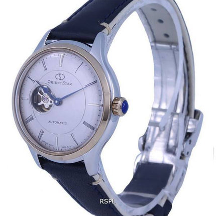 Orient Star Open Heart Grey Dial Leather Automatic RE-ND0011N00B Womens Watch