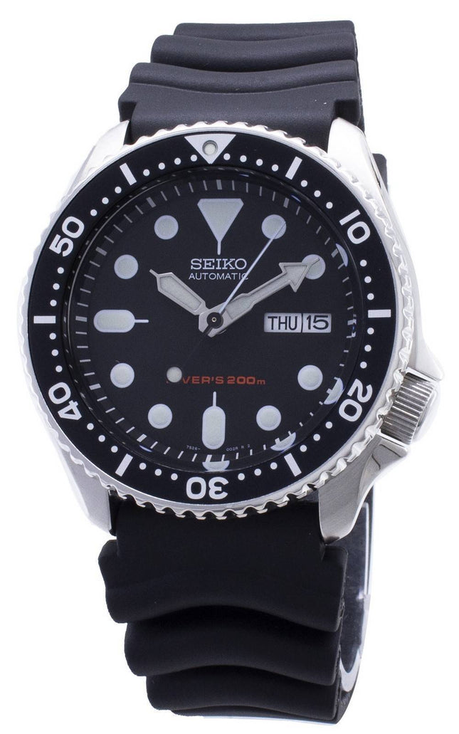 Refurbished Seiko Black Dial Automatic Diver SKX007K1 Men's Watch