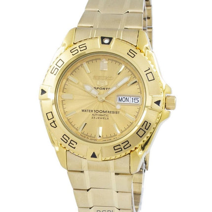 Refurbished Seiko 5 Sports Gold Dial Automatic SNZB26J1 Men's Watch