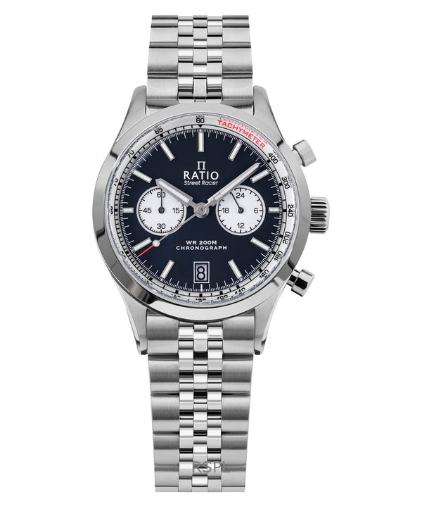 Ratio Street Racer Chronograph RTC012 200M Reverse Panda Dial Watch