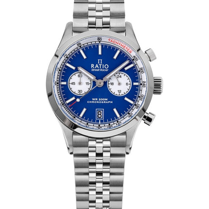 Ratio Street Racer Chronograph RTC014 200M Reverse Panda Dial Watch