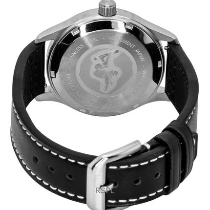 Ratio Skysurfer Pilot Black Sunray Dial Leather Automatic RTS314 200M Mens Watch