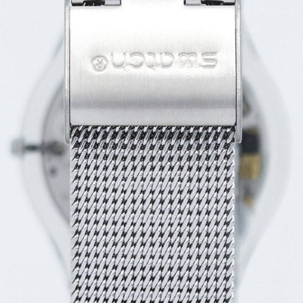 Swatch Skin Metal Knit Quartz SFM118M Women's Watch
