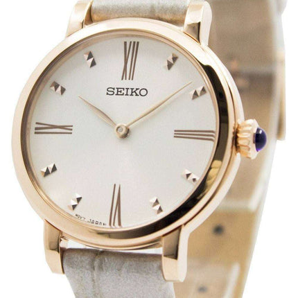 Seiko Quartz Leather Strap SFQ812 SFQ812P1 SFQ812P Women's Watch