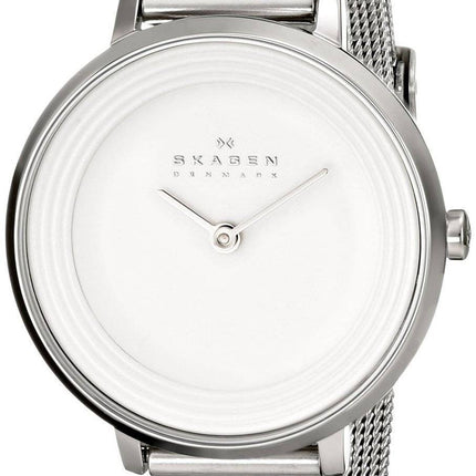 Skagen Ditte Silver Dial Stainless Steel Mesh Bracelet SKW2211 Womens Watch