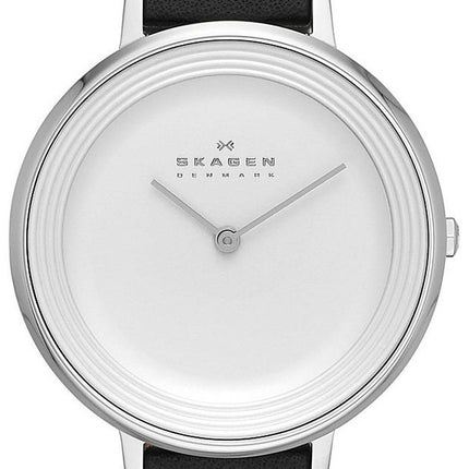 Skagen Ditte Silver Dial Brown Leather SKW2261 Womens Watch