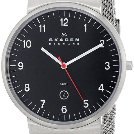 Skagen Denmark Black Dial Mesh Band SKW6051 Mens Watch