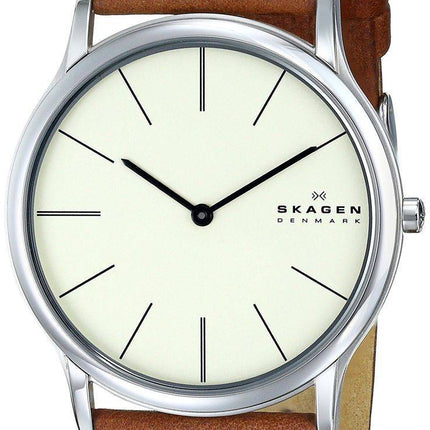 Skagen Theodor Quartz Stainless Steel Beige Dial SKW6083 Mens Watch