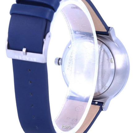 Skagen Ancher Skeleton Leather Grey Dial Automatic SKW6768 Mens Watch