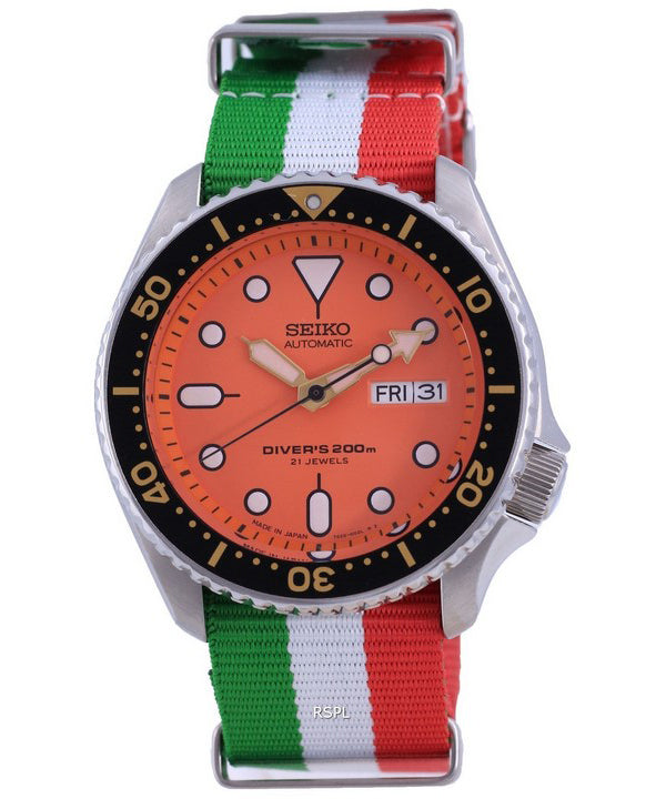 Seiko Automatic Divers Japan Made Polyester SKX011J1-var-NATO23 200M Mens Watch