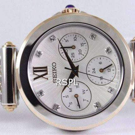 Seiko Multi-Function Two Tone Crystals SKY700 SKY700P1 SKY700P Women's Watch