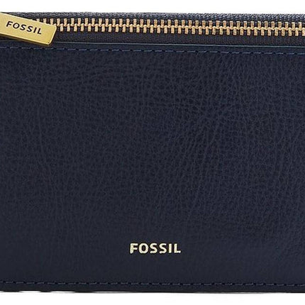 Fossil Logan Blue Zip Closure SL7925406 Women's Card Case