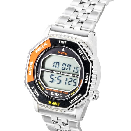 Seiko Rotocall Digital Chronograph Stainless Steel Quartz SMGG19P1 100M Men's Watch
