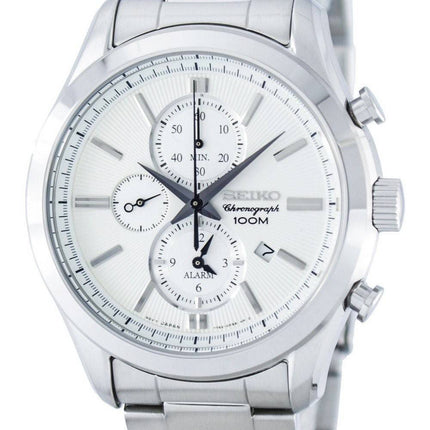 Seiko Chronograph Quartz Alarm SNAF63 SNAF63P1 SNAF63P Men's Watch