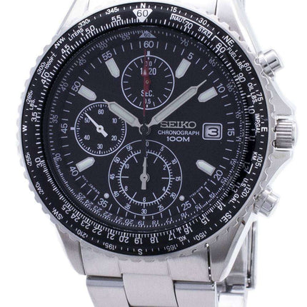 Seiko Flightmaster Pilot Slide Rule Chronograph SND253 SND253P1 SND253P Men's Watch