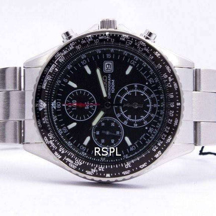 Seiko Flightmaster Pilot Slide Rule Chronograph SND253 SND253P1 SND253P Men's Watch
