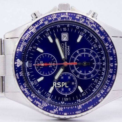 Seiko Flightmaster Pilot Slide Rule Chronograph SND255 SND255P1 SND255P Men's Watch