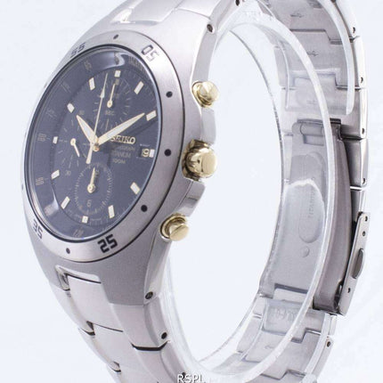 Seiko Titanium Two-tone Chronograph SND451 SND451P1 SND451P Men's Watch